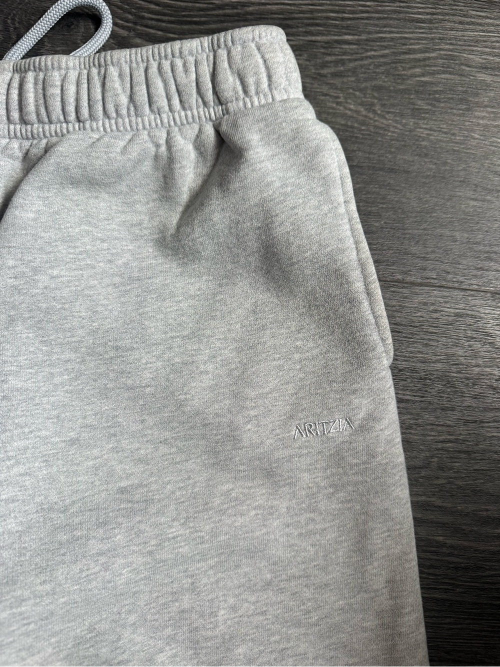 Aritzia Light Gray Cozy Track Joggers - Picture 2 of 3